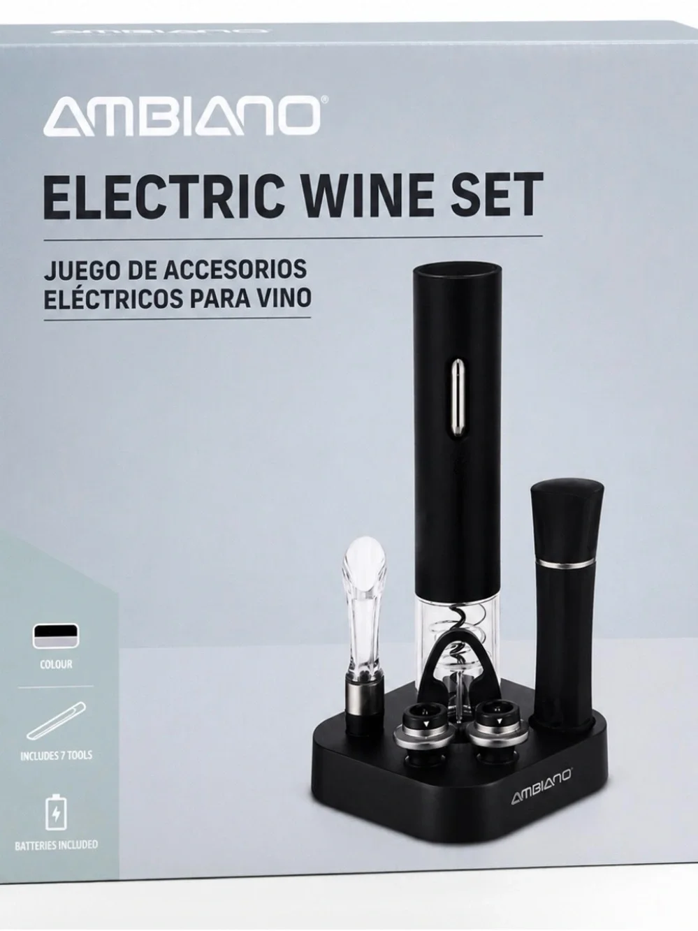 NIB Ambiano Electric Wine Set | 7-Piece Wine Accessory Gift Set